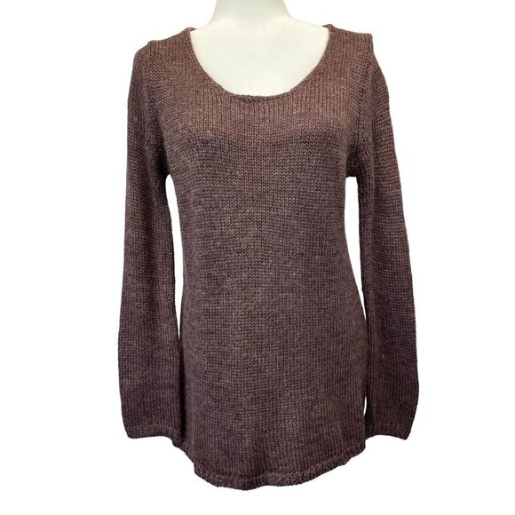 Soft Surroundings Alpaca Wool Sweater Slouchy Cozy Mauve Size PM - Picture 1 of 7